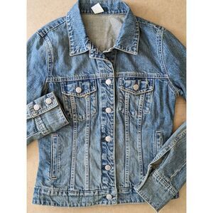J. Crew Jean Jacket Women's Size XS Classic Trucker‎ Blue Denim